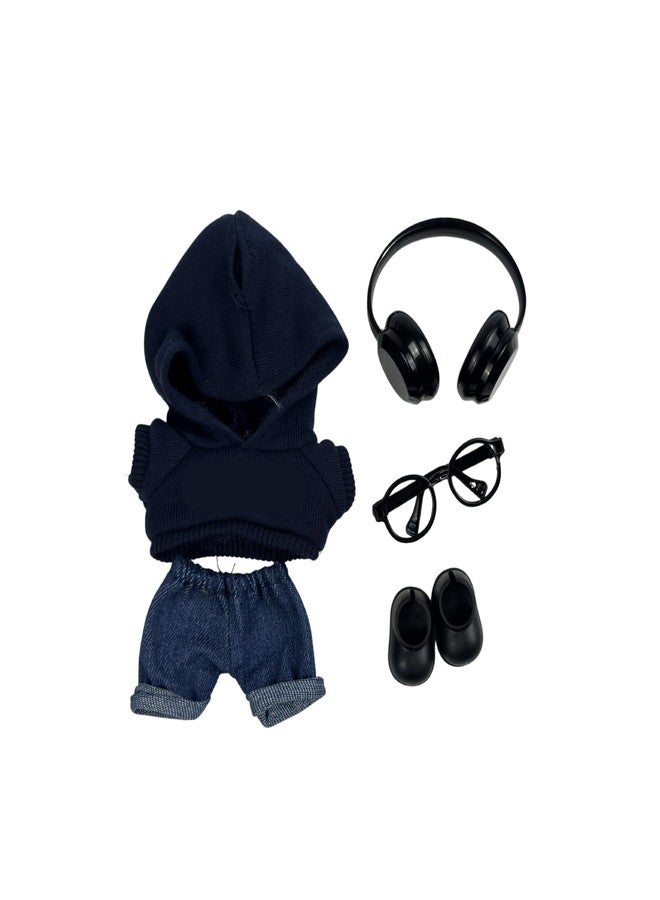 SunOutDeeal Clothes for 15cm/17cm Labubu ((Doll Not Included)，Trendy Accessory Sets for Dolls ,Cute Accessory for Dolls Dress up Unique Style(Cool-1 ) - Image 1